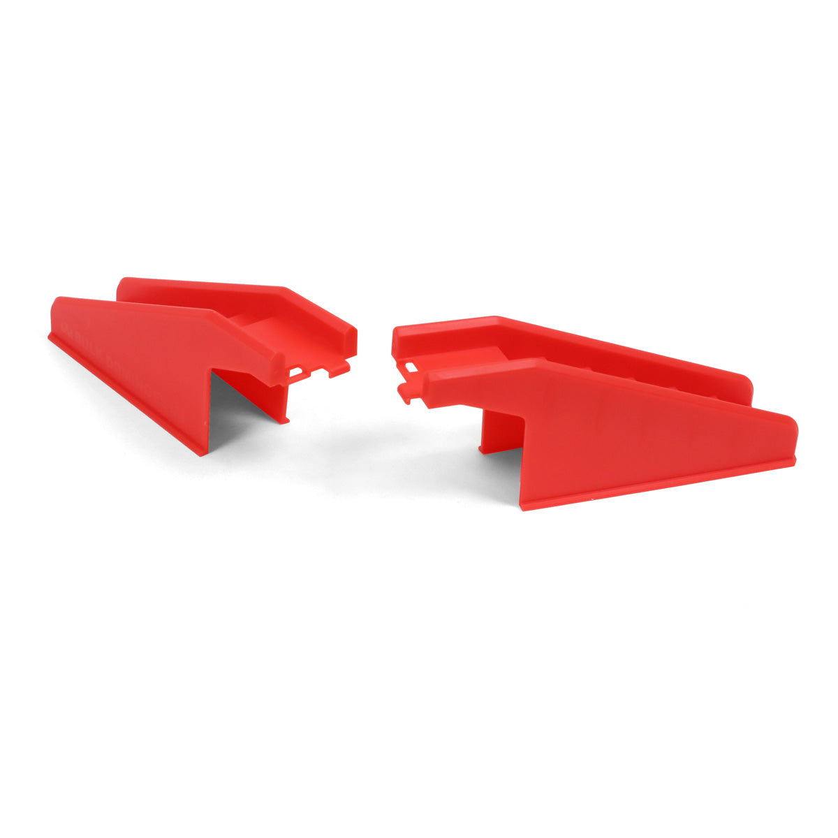 Red bridges in two parts