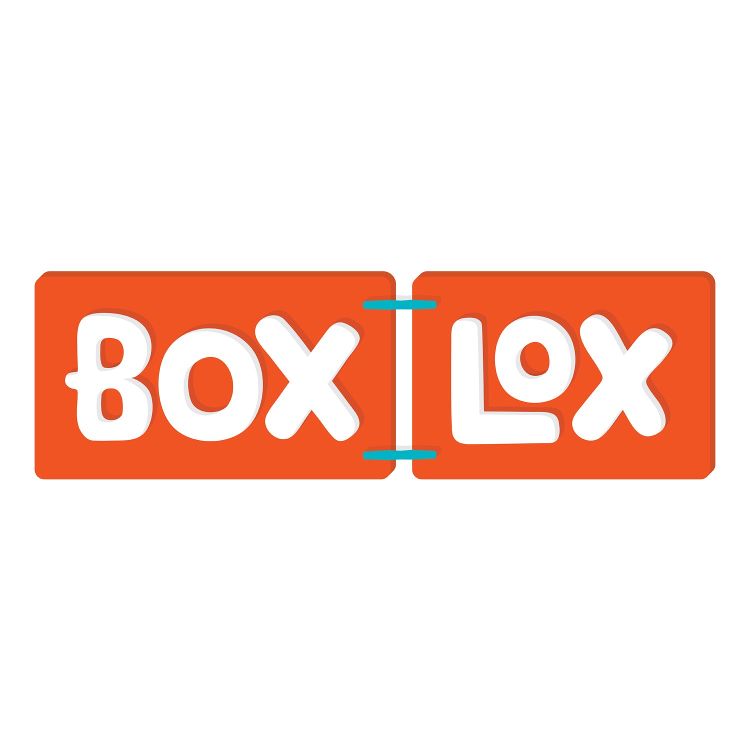 Box Lox Blue logo from Atwood Toys for the cardboard building clips construction toy.