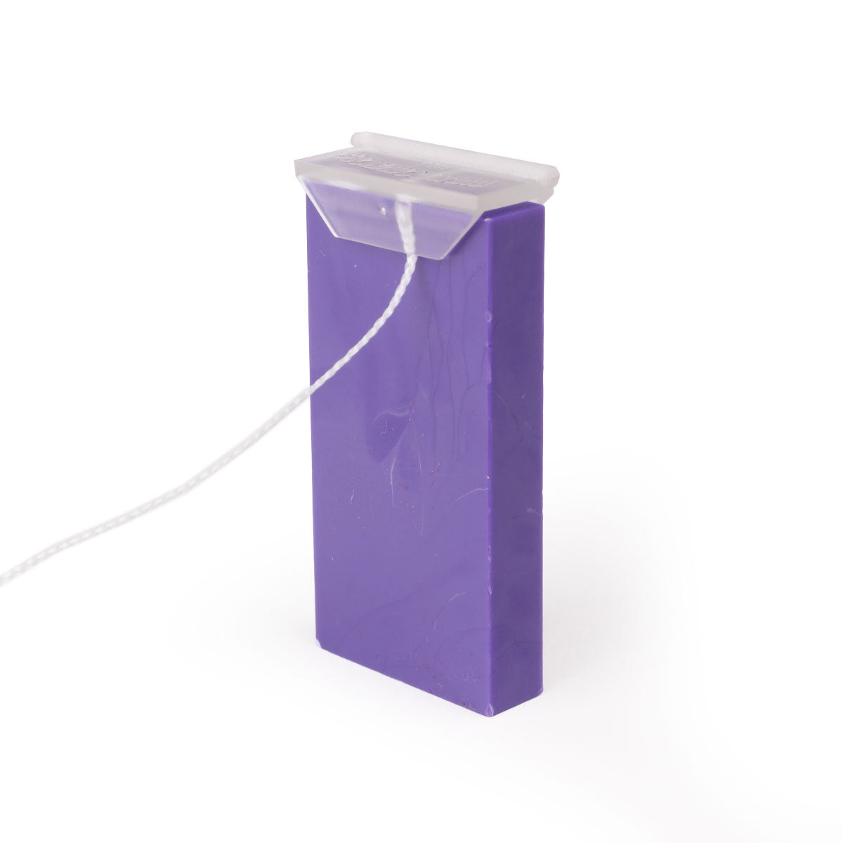 Clear clip and white string