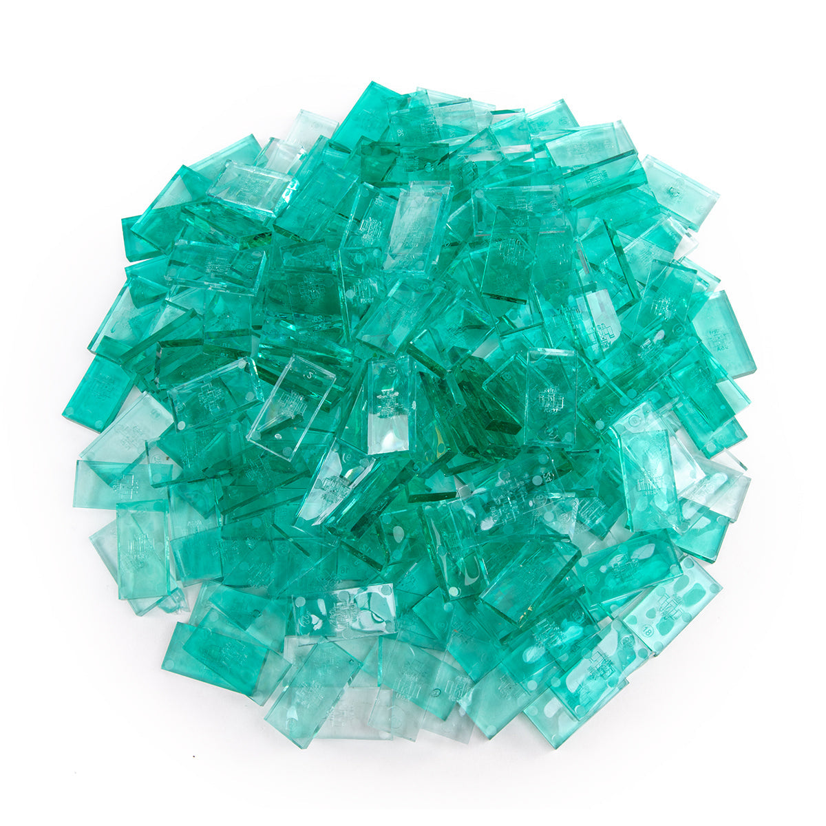 Clear teal dominoes bulk dominoes