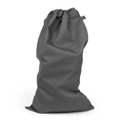 Bulk Dominoes Grey canvas drawstring storage bag for domino storage