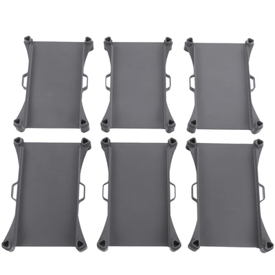 IMR Straights Add-On Pack Redline 6 gray straight track pieces laid out flat in two rows of three