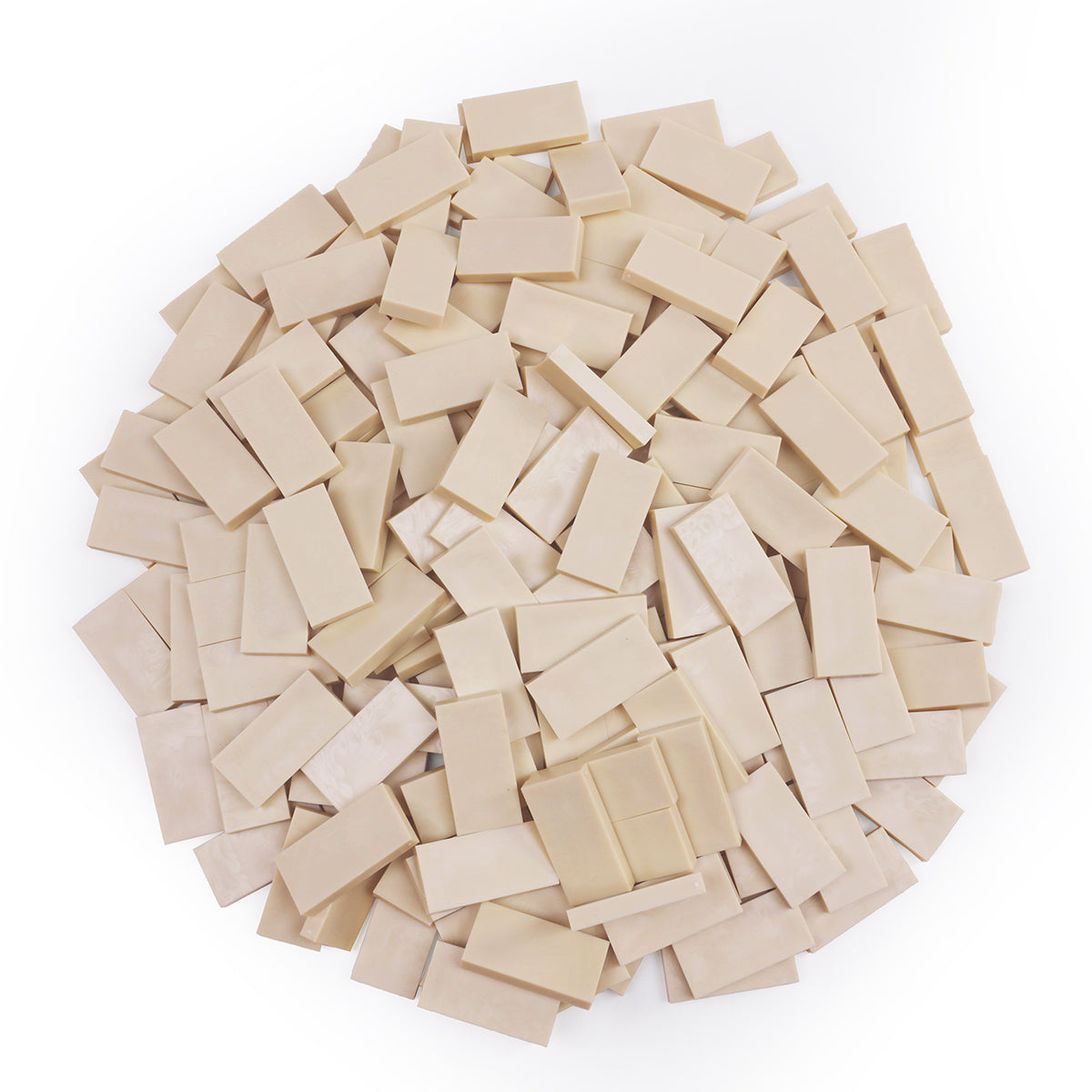 Rare earth color IVORY bulk dominoes
