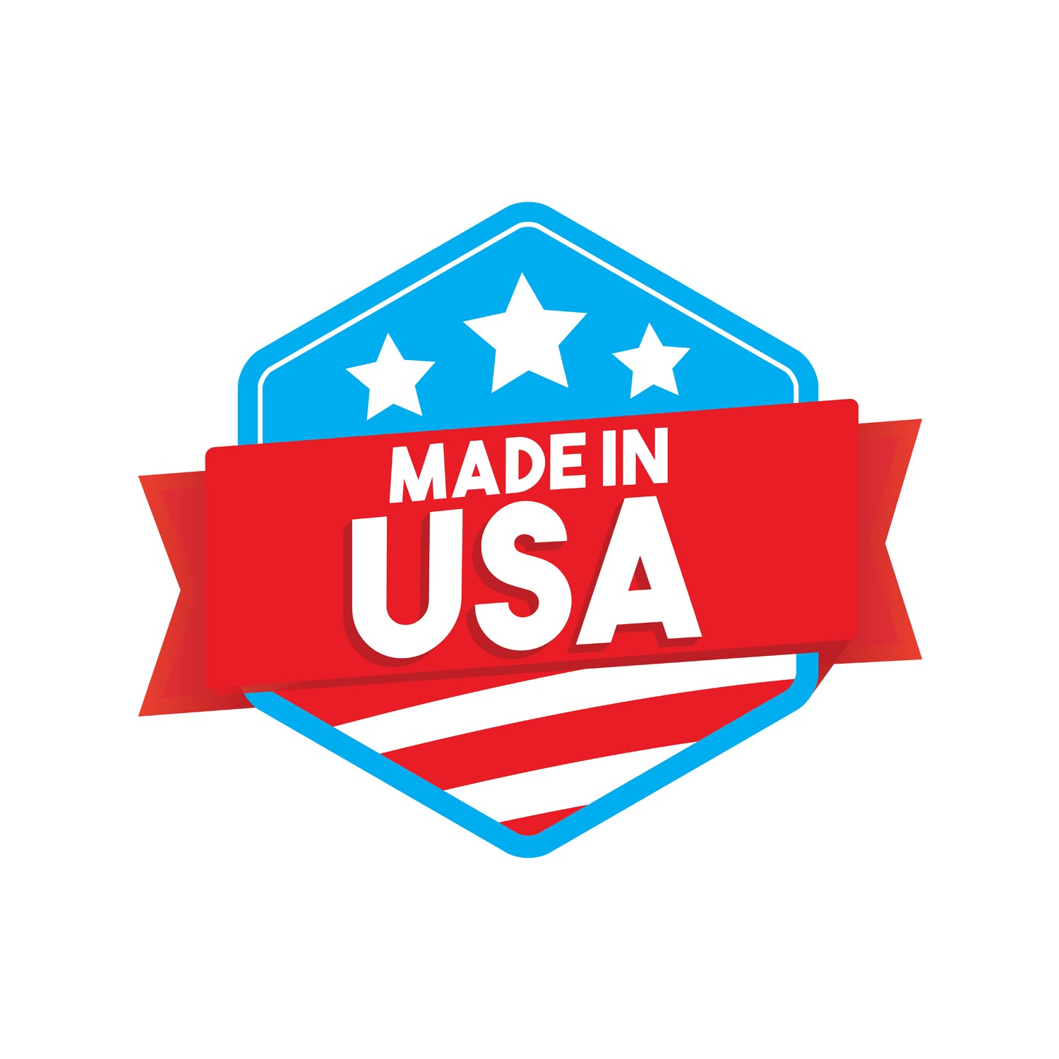 Atwood Toys Made in USA badge with red, white, and blue shield design