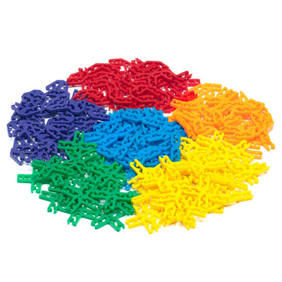 Card Clips Expansion Pack 220 colorful clips sorted in piles by color including red, purple, blue, green, yellow, and orange